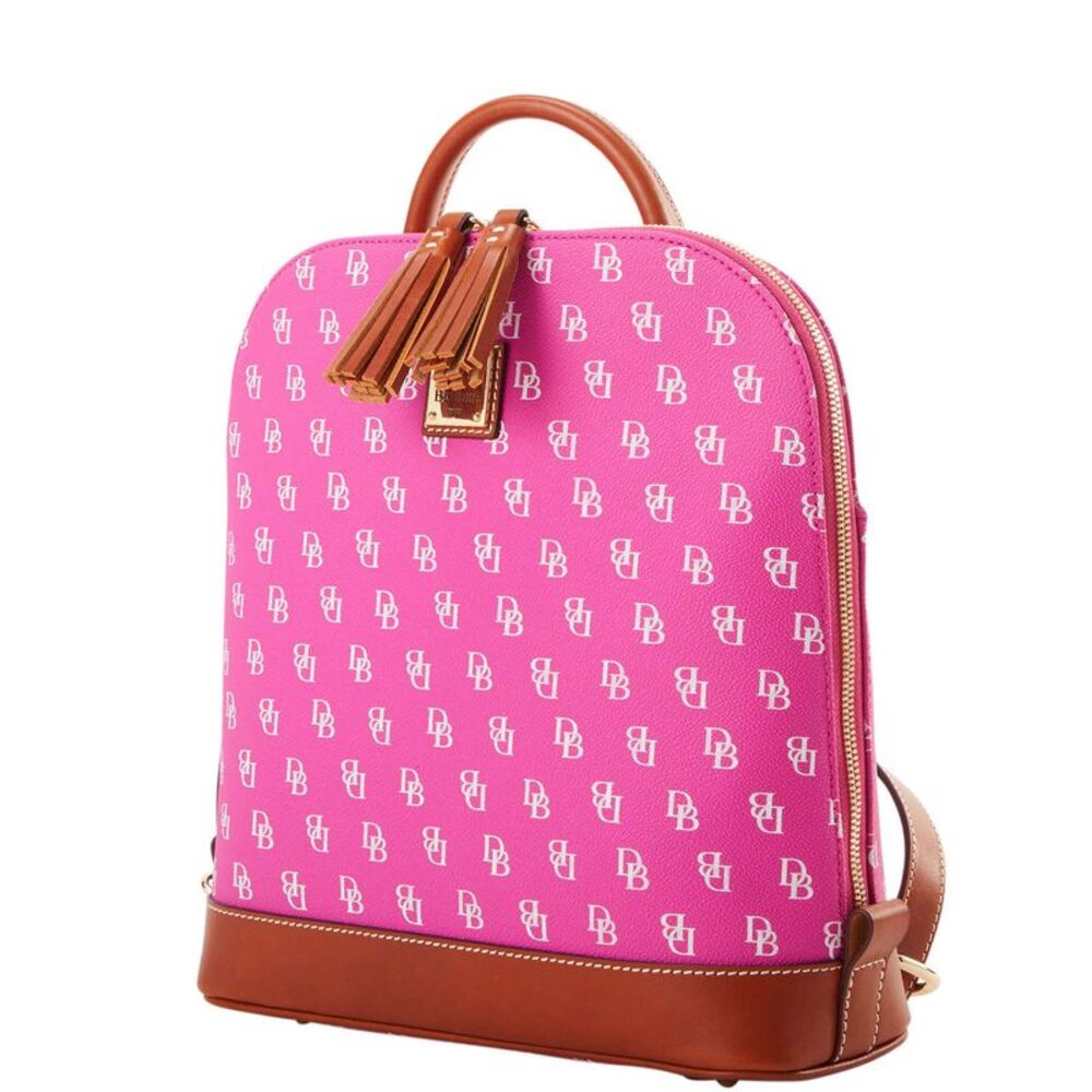 Dooney & Bourke Gretta Domed Backpack - Fuchsia - Picture 2 of 4